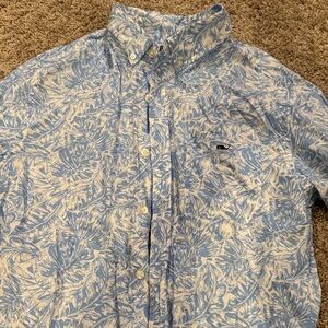 Vinyard Vines Blue Floral Men's Shirt